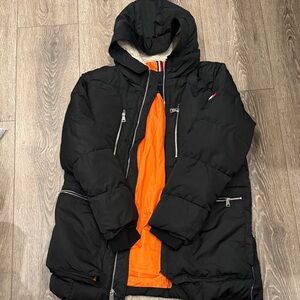 Tommy Hilfiger Black Jacket with Orange Interior
